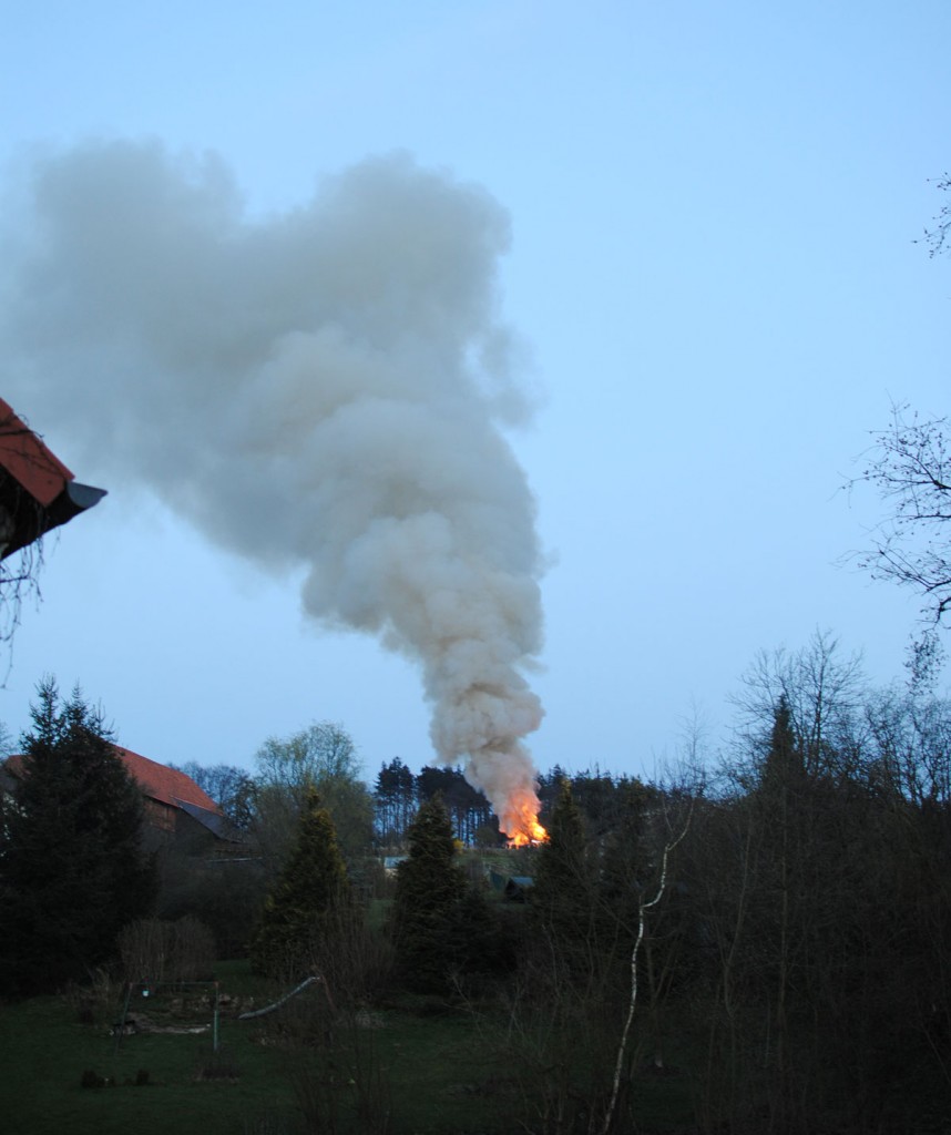 Osterfeuer in Fürstenhagen